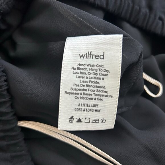 ARITZIA Wilfred Black Draped Sleeve Peasant Style Orly Blouse US S. - Picture 6 of 8